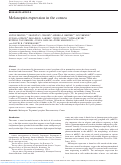 Cover page: Melanopsin expression in the cornea