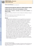 Cover page: Soluble epoxide hydrolase deficiency inhibits dextran sulfate sodium-induced colitis and carcinogenesis in mice.