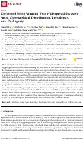 Cover page: Deformed Wing Virus in Two Widespread Invasive Ants: Geographical Distribution, Prevalence, and Phylogeny