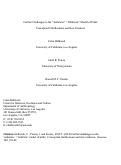 Cover page: Further Challenges to the “Authentic”/“Hubristic” Model of Pride: Conceptual Clarifications and New Evidence