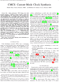 Cover page: CMCS: Current-Mode Clock Synthesis