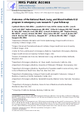 Cover page: Outcomes of the National Heart, Lung, and Blood Institute K12 program in emergency care research: 7‐year follow‐up