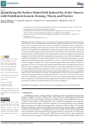 Cover page: Quantifying the Surface Strain Field Induced by Active Sources with Distributed Acoustic Sensing: Theory and Practice