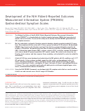 Cover page: Development of the NIH Patient-Reported Outcomes Measurement Information System (PROMIS) Gastrointestinal Symptom Scales