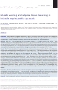 Cover page: Muscle wasting and adipose tissue browning in infantile nephropathic cystinosis