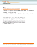 Cover page: The structure of Zika virus NS5 reveals a conserved domain conformation