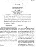 Cover page: Coherent synchrotron radiation and bunch stability in a compact storage ring