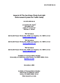 Cover page: Impacts of the San Diego Photo Red Light Enforcement System on Traffic Safety