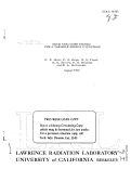 Cover page: BEAM ANALYZING SYSTEM FOR A VARIABLE ENERGY CYCLOTRON