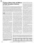 Cover page: Coupling of Nitrous Oxide and Methane by Global Atmospheric Chemistry