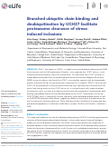 Cover page: Branched ubiquitin chain binding and deubiquitination by UCH37 facilitate proteasome clearance of stress-induced inclusions