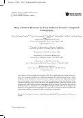 Cover page: Ring artifacts removal in X-ray-induced acoustic computed tomography