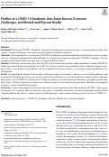 Cover page: Profiles of a COVID-19 Syndemic: Anti-Asian Racism, Economic Challenges, and Mental and Physical Health