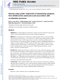 Cover page: Mexican-Origin Youths’ Trajectories of Internalizing Symptoms from Childhood into Adolescence and Associations with Acculturation Processes