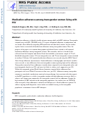 Cover page: Medication adherence among transgender women living with HIV