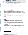 Cover page: Hospital‐based higher calorie refeeding and mealtime distress in adolescents and young adults with anorexia nervosa or atypical anorexia nervosa