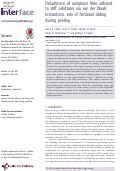 Cover page: Detachment of compliant films adhered to stiff substrates via van der Waals interactions: role of frictional sliding during peeling