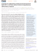 Cover page: A therapy for suppressing canonical and noncanonical SARS-CoV-2 viral entry and an intrinsic intrapulmonary inflammatory response