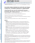 Cover page: Associations between intestinal mucosal function and changes in plasma zinc concentration following zinc supplementation.