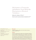 Cover page: Mechanisms of ventricular arrhythmias: from molecular fluctuations to electrical turbulence.