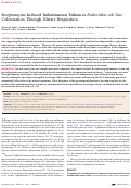 Cover page: Streptomycin-Induced Inflammation Enhances Escherichia coli Gut Colonization Through Nitrate Respiration