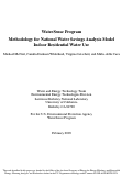 Cover page: WaterSense Program: Methodology for National Water Savings Analysis Model Indoor Residential Water Use