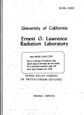 Cover page: ALPHA-DECAY STUDIES OF PROTACTINIUM ISOTOPES