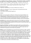 Cover page: A California Cancer Registry Analysis of Urothelial and Non-urothelial Bladder Cancer Subtypes: Epidemiology, Treatment, and Survival.