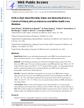 Cover page: Birth in High Infant Mortality States and Dementia Risk in a Cohort of Elderly African American and White Health Care Members