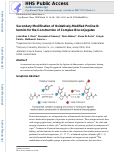 Cover page: Secondary modification of oxidatively-modified proline N-termini for the construction of complex bioconjugates