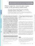 Cover page: Effects of weight loss, induced by gastric bypass surgery, on HDL remodeling in obese women.