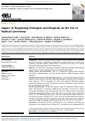 Cover page: IMPACT OF DIAGNOSING UROLOGISTS AND HOSPITALS ON USE OF RADICAL CYSTECTOMY