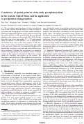 Cover page: Consistency of spatial patterns of the daily precipitation field in the western United States and its application to precipitation disaggregation