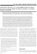 Cover page: Actionable, Revised (v.3), and Amplified American Burn Association Triage Tables for Mass Casualties: A Civilian Defense Guideline.