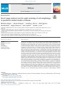 Cover page: Novel image analysis tool for rapid screening of cell morphology in preclinical animal models of disease