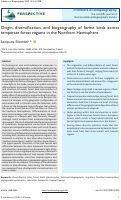 Cover page: Origin, diversification, and biogeography of forest birds across temperate forest regions in the Northern Hemisphere