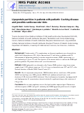 Cover page: Lipoprotein particles in patients with pediatric Cushing disease and possible cardiovascular risks.