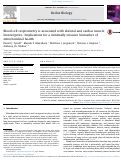 Cover page: Blood cell respirometry is associated with skeletal and cardiac muscle bioenergetics: Implications for a minimally invasive biomarker of mitochondrial health