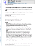 Cover page: Changes in Biomarker Profile and Left Ventricular Hypertrophy Regression: Results from the Frequent Hemodialysis Network Trials