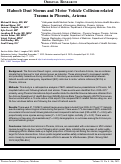 Cover page: Haboob Dust Storms and Motor Vehicle Collision-related Trauma in Phoenix, Arizona