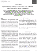 Cover page: Digital Histological Study of Neocortical Grey and White Matter Tau Burden Across Tauopathies.