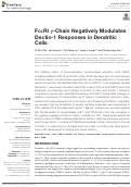 Cover page: FcεRI γ-Chain Negatively Modulates Dectin-1 Responses in Dendritic Cells