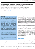 Cover page: Trichodysplasia spinulosa: a presentation of polyomavirus infection in immunosuppressed patients