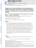 Cover page: It helps me live, sends my children to school, and feeds me: a qualitative study of how food and cash incentives may improve adherence to treatment and care among adults living with HIV in Tanzania