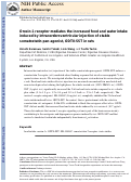 Cover page: Orexin-1 receptor mediates the increased food and water intake induced by intracerebroventricular injection of the stable somatostatin pan-agonist, ODT8-SST in rats