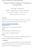 Cover page: The common sense model of illness self-regulation: a conceptual review and proposed extended model