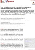 Cover page: SARS-CoV-2 Distribution in Residential Housing Suggests Contact Deposition and Correlates with Rothia sp.