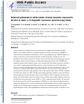 Cover page: Reduced glutamate in white matter of male neonates exposed to alcohol in utero: a 1H-magnetic resonance spectroscopy study