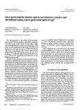 Cover page: Force generated by human sperm correlated to velocity and determined using a laser generated optical trap**Supported by grant RR 01192 from the National Institutes of Health, Bethesda, Maryland; and by grant SDI 084-88-C- 0025 from the Department of Defense, Washington, D.C.