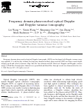 Cover page: Frequency domain phase-resolved optical Doppler and Doppler variance tomography